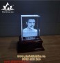 Cha Trương Bửu Diệp khắc 3D pha lê 10x15x6cm